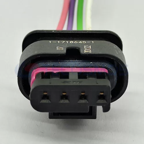 Waterproof Wire Connector Intake Pressure Sensor Harness Plug for Car 4 Pin Female 4F0973704 - image 3